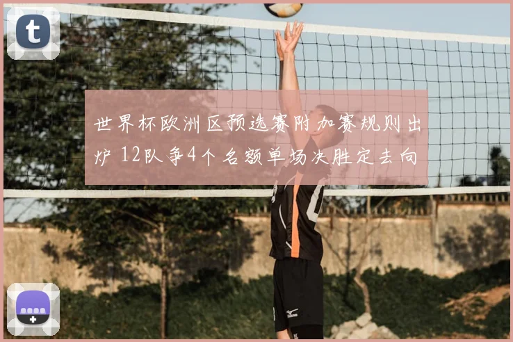 世界杯欧洲区预选赛附加赛规则出炉 12队争4个名额单场决胜定去向