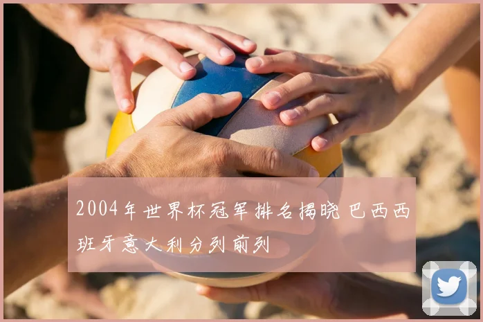 2004年世界杯冠军排名揭晓 巴西西班牙意大利分列前列